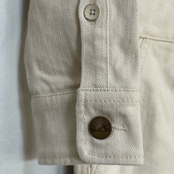 Faherty overland twill jumpsuit in neutral size XS - Picture 4 of 14